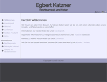 Tablet Screenshot of katzner.de